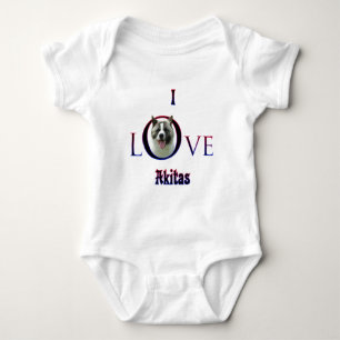Body Para Bebê Akita I Love