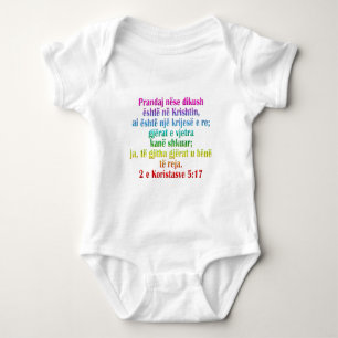 Body Para Bebê Albanês do 5:17 de 2 Corinthians