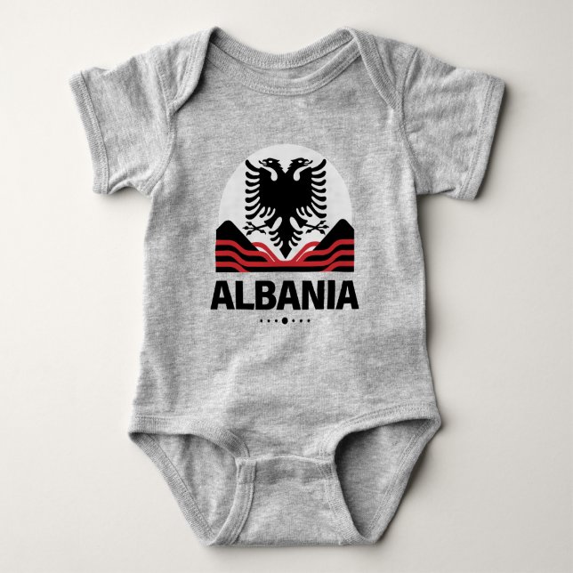 Body Para Bebê Albânia União Europeia (Frente)