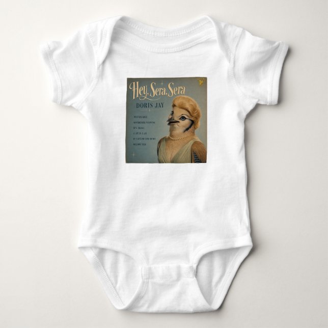 Body Para Bebê Álbum de Doris Jay: uma Paródia (Frente)