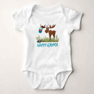 Body Para Bebê Alces do felz pascoa