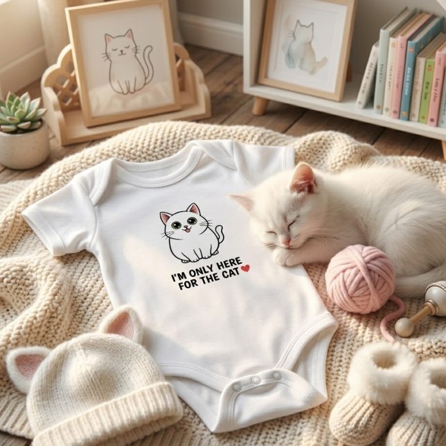 Body Para Bebê Alegre Amante de Gatos Almofada de Rato do Dia dos (Criador carregado)