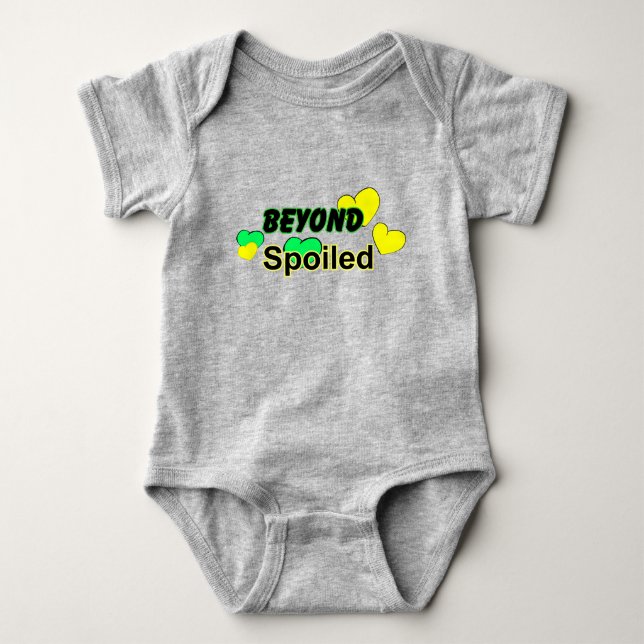 Body Para Bebê Além Derramado Com Cardíacos Bebê Roupa (Frente)