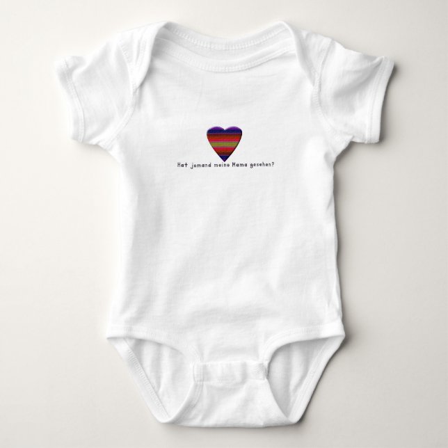 Body Para Bebê Alemão - Mamãe (Frente)