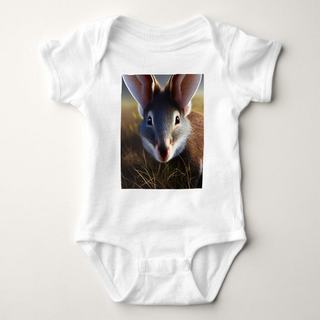 Body Para Bebê Alerta Bilby Australiano, Bebê Bodycase (Frente)