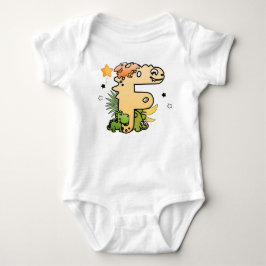 Body Para Bebê Alfabeto Dino para Bebês com Nome Começando com F