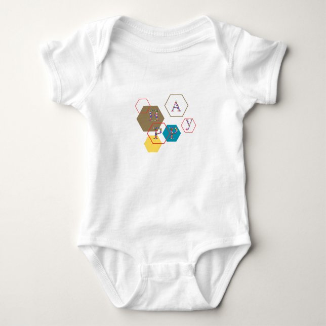 Body Para Bebê Alfabetos Felizes Modernos (Frente)