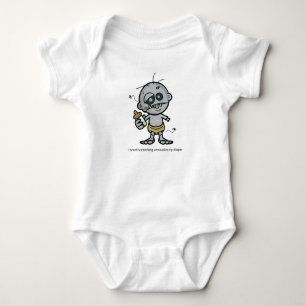 Body Para Bebê Algo vivo em meu Creeper da criança da fralda