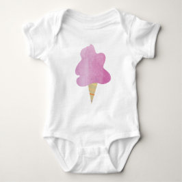 Body Para Bebê Algodão doce Pastel Mão Desenhada Bebê Roupa