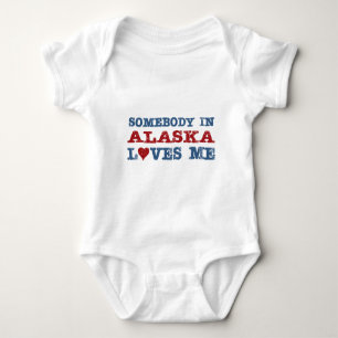 Body Para Bebê Alguém em Alaska ama-me