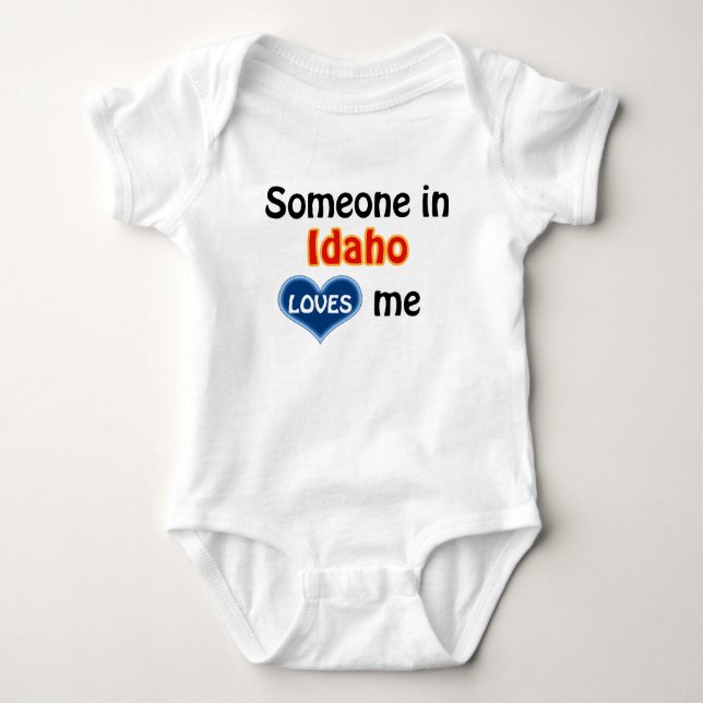 Body Para Bebê Alguém em Idaho me ama  (Frente)