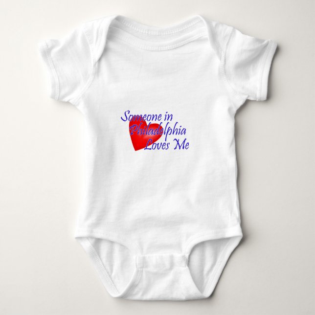 Body Para Bebê Alguém em Philadelphfia ama-me (Frente)