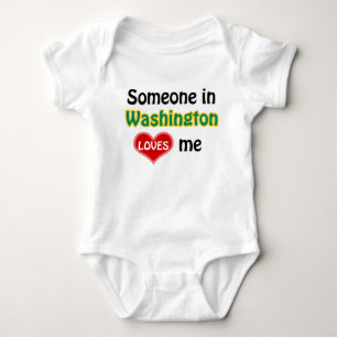 Body Para Bebê Alguém em Washington me ama