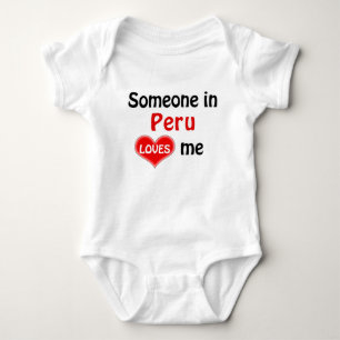 Body Para Bebê Alguém no Peru me ama