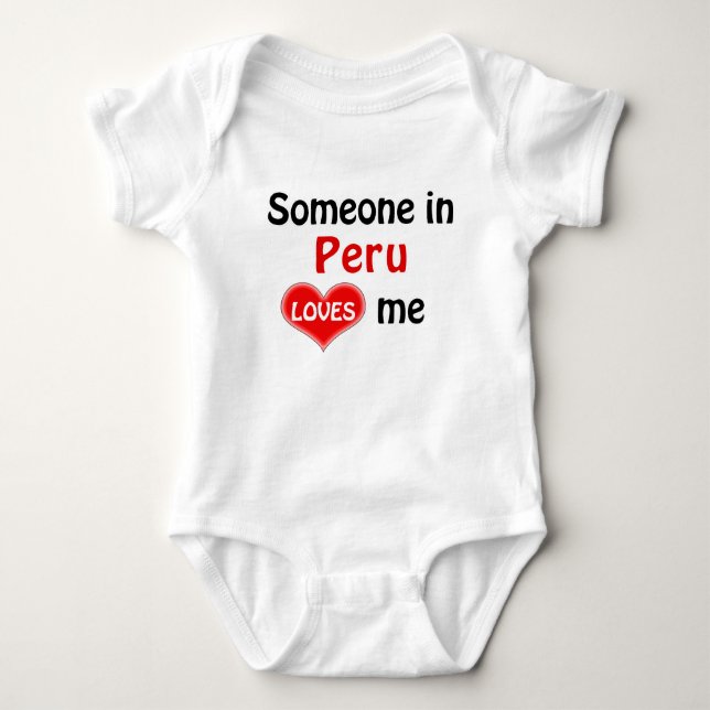 Body Para Bebê Alguém no Peru me ama (Frente)