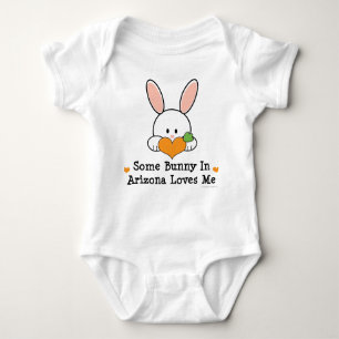 Body Para Bebê Algum coelho na arizona ama-me Bodysuit do bebê