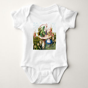 Body Para Bebê Alice e Caterpillar no país das maravilhas
