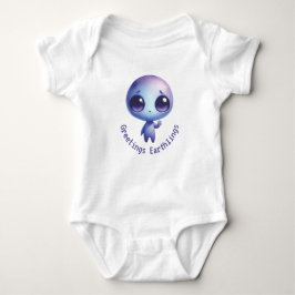 Body Para Bebê Alienígena - Saudações Terrenos