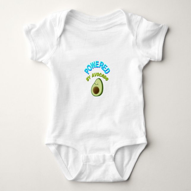 Body Para Bebê Alimentado Por Abacate (Frente)