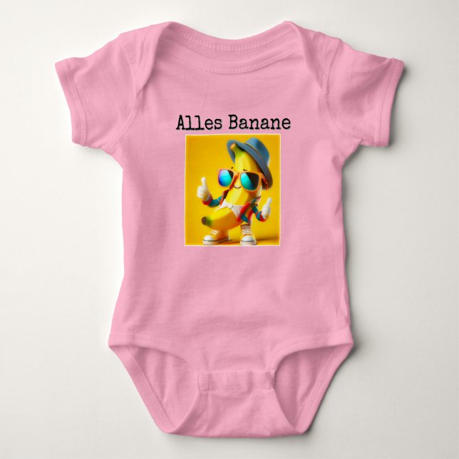 Body Para Bebê Alles Banane T-Shirt (Frente)
