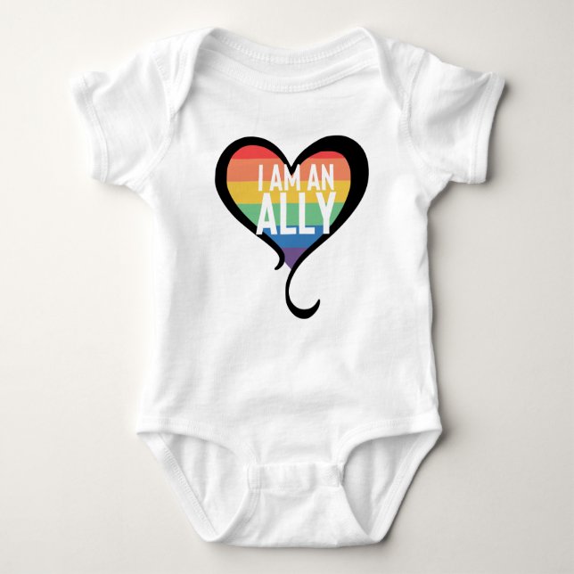 Body Para Bebê Ally Pride Rainbow Baby Bodycase (Frente)