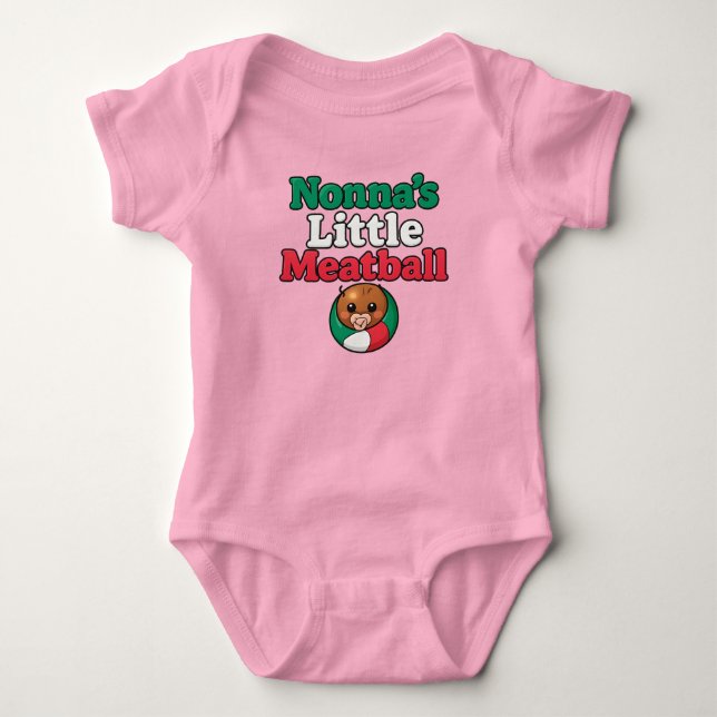 Body Para Bebê Almôndega da Nonna  (Frente)