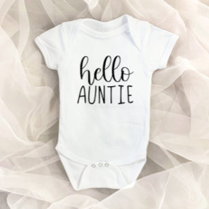Body Para Bebê Alô tia Tia do Anúncio de Gravidez