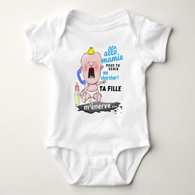 Body Para Bebê Alô Vovó... (Frente)