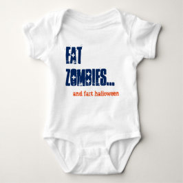 Body Para Bebê Alt Engraçado Bebê Come Zombies Halloween Bebê Cre
