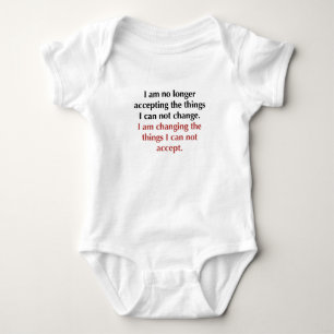 Body Para Bebê Alterando o que não posso aceitar