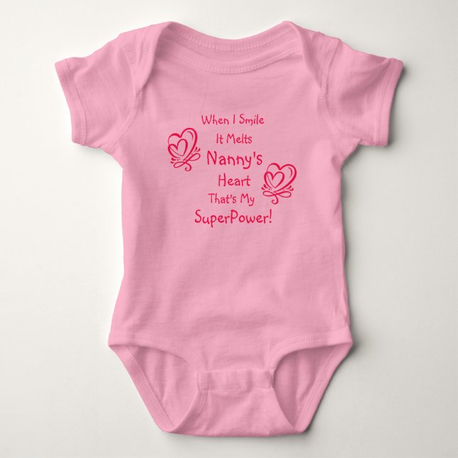 Body Para Bebê Alterar Nome Todo Sorriso de Texto Quebra Superpot (Frente)