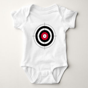 Body Para Bebê Alvo do BullsEYE dos Crosshairs