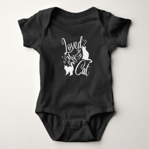 Body Para Bebê Amado Pelo Meu Gato Em Branco