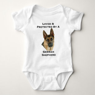 Body Para Bebê Amado & protegido por um german shepherd