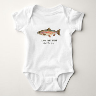 Body Para Bebê Amante da Pesca Personalizado – Design de Pesca de