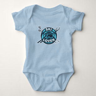 Body Para Bebê Amante de Esqui Roupas de Inverno Novidade