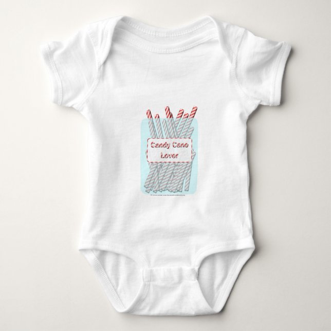 Body Para Bebê Amante do bastão de doces (Frente)