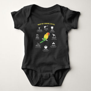 Body Para Bebê Amante talentoso engraçado do pássaro de Sun