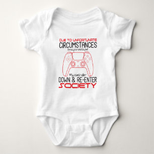 Body Para Bebê Amantes de Jogos Coloque Meu Controle Para Baixo F