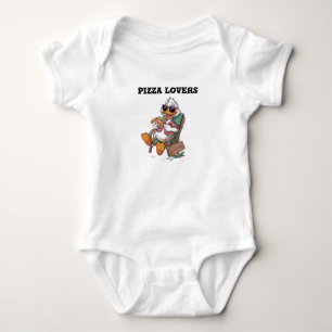 Body Para Bebê Amantes de pizza