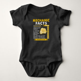 Body Para Bebê Amantes Mecânicas Fatos mecânicos
