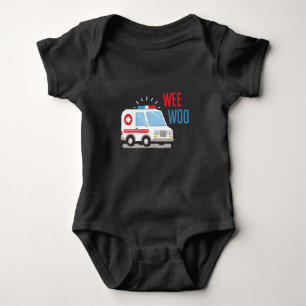 Body Para Bebê Ambulância paramédica Carro weo woo Hospital EMT