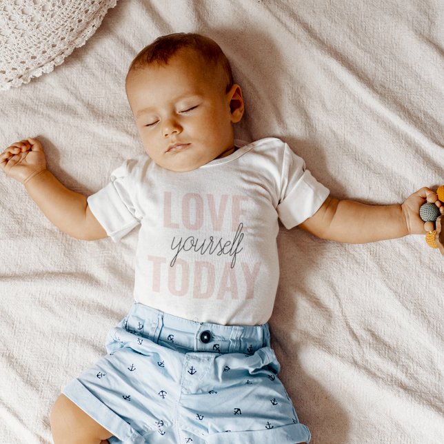 Body Para Bebê Ame-Se Positivamente Hoje, Passo A Par (Criador carregado)