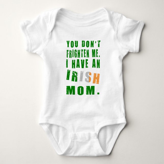 Body Para Bebê Ameaçar Mãe Irlandesa (Frente)