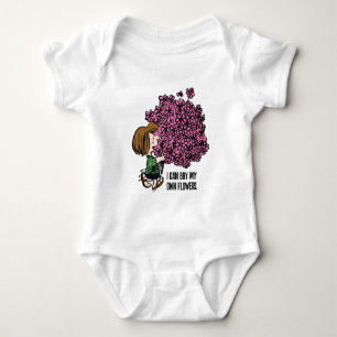 Body Para Bebê Amendoins   Buquê Rosa-Pepperminta