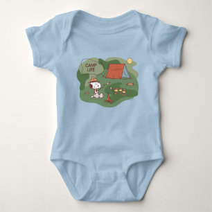 Body Para Bebê Amendoins   Campos Snoopy & Woodstock Happy