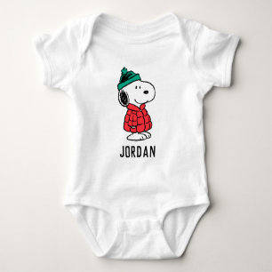 Body Para Bebê Amendoins   Casaco de inverno e chapéu de Snoopy  