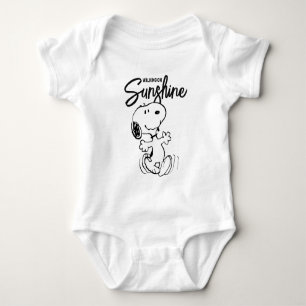 Body Para Bebê Amendoins   Dança Snoopy