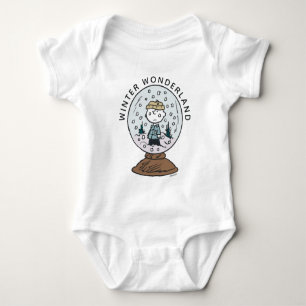 Body Para Bebê Amendoins   Globo de Neve Charlie Brown