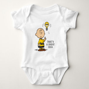 Body Para Bebê Amendoins Ideia da lâmpada de Charlie Brown